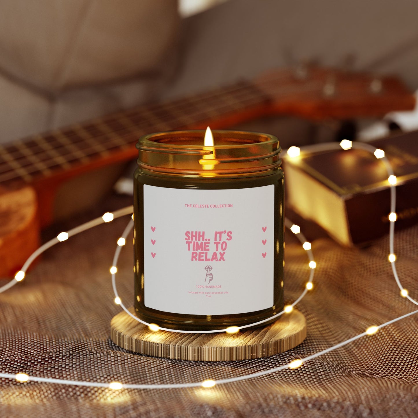 Shh It's Time to Relax Candle