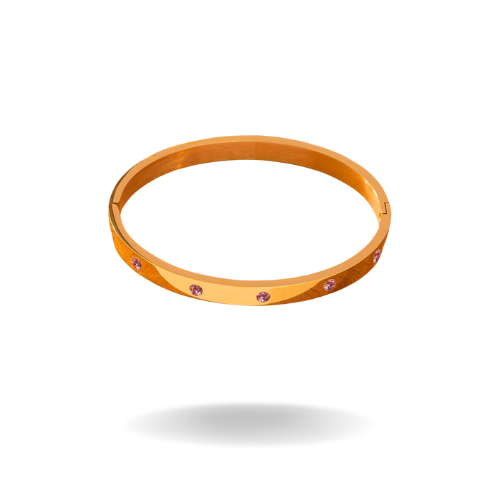 Pink Radiance Gold Bracelet