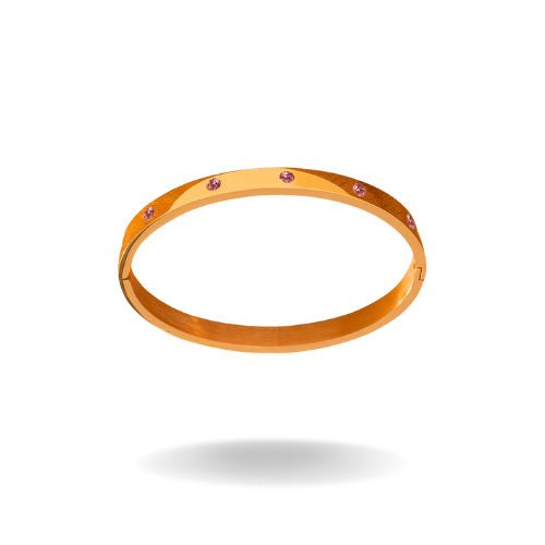 Pink Radiance Gold Bracelet