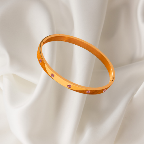 Pink Radiance Gold Bracelet