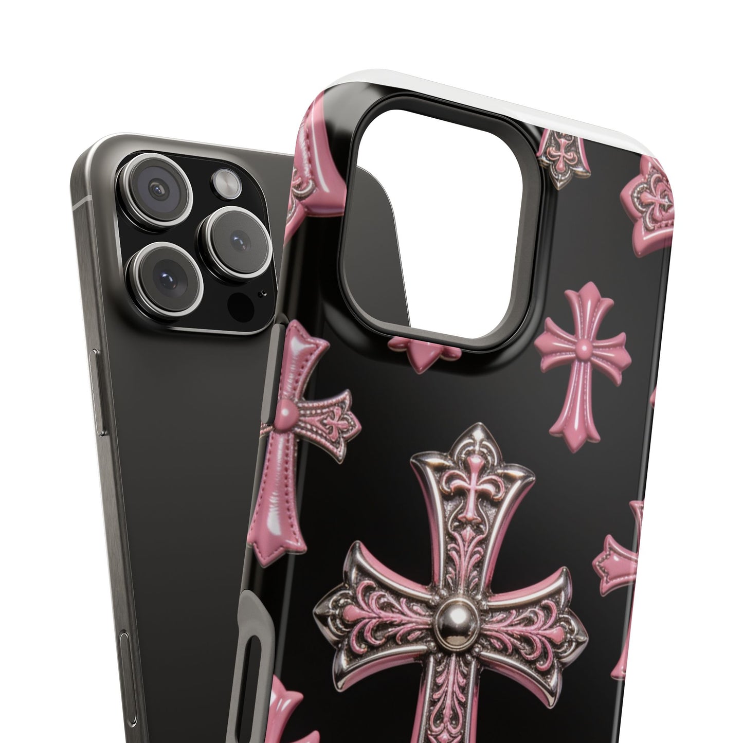Pink Chrome Pattern Phone Case