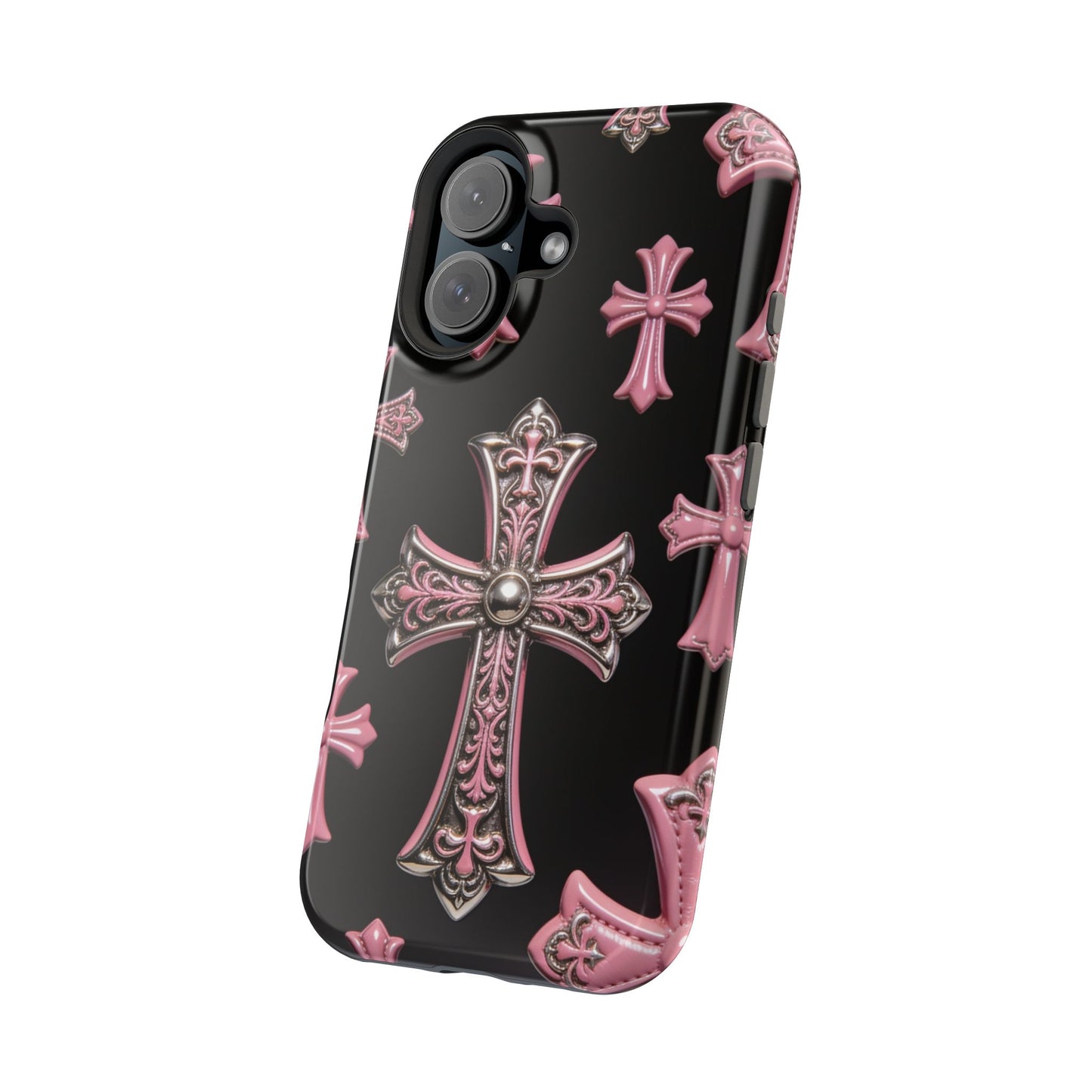 Pink Chrome Pattern Phone Case