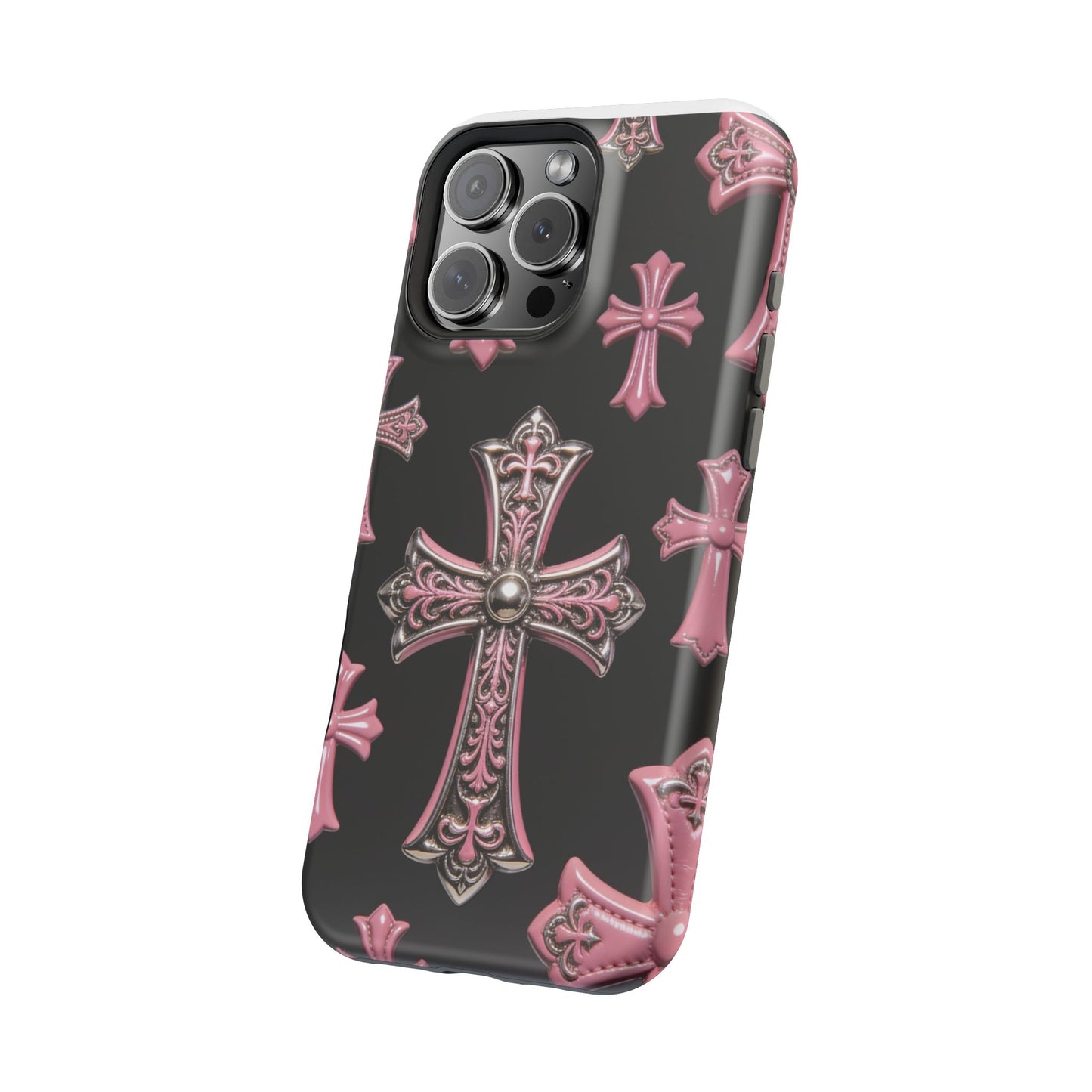 Pink Chrome Pattern Phone Case