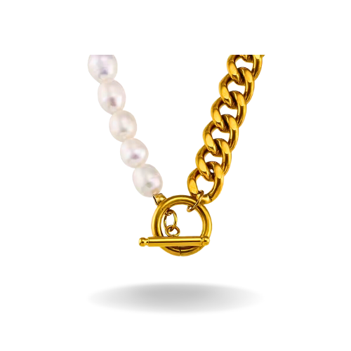 Cuban Classy Pearl Necklace