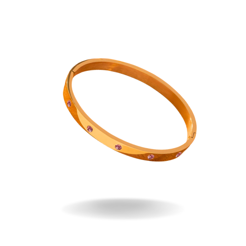Pink Radiance Gold Bracelet
